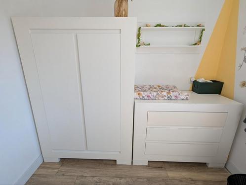 Bopita babykamer wit kast plank commode ledikant, Kinderen en Baby's, Kinderkamer | Complete kinderkamers, Gebruikt, Jongetje of Meisje