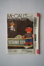 poppenpatroon McCall's Bert & Ernie Sesame Street muppets., Patroon, Ophalen of Verzenden, McCall's, Zo goed als nieuw