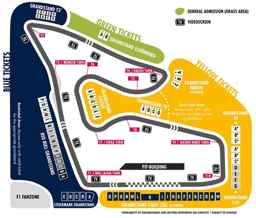 F1 Grand Prix Oostenrijk Red Bull Tribune 4 tickets, Tickets en Kaartjes, Sport | Overige, Drie personen of meer, Juni