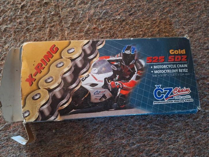 Nieuwe GOLD 525SDZ Top Performance X-Ring Ketting, Motoren, Onderdelen | Overige, Nieuw, Ophalen of Verzenden