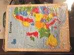 Houten Puzzel Europa, Nieuw, Van hout, 4 tot 6 jaar, Meer dan 50 stukjes
