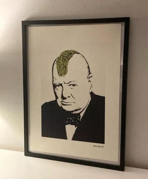BANKSY : lithografie meet certificaat, Antiek en Kunst, Kunst | Litho's en Zeefdrukken, Ophalen of Verzenden