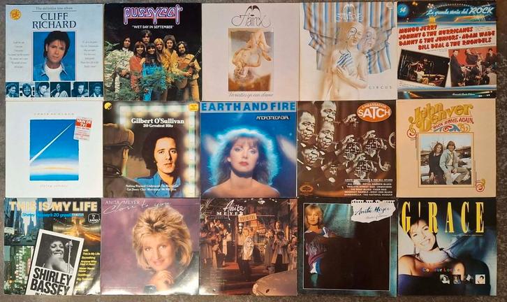 PARTIJ VAN 320 LP's + HITDOSSIERS, Cd's en Dvd's, Vinyl | Pop, Gebruikt, 1960 tot 1980, 12 inch, Ophalen