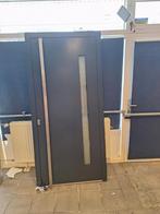 Aluminium voordeur, Glas, 200 tot 215 cm, Ophalen, 100 tot 120 cm