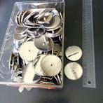 Ronde bolle schijven, plastic, zilverkleurig., Ophalen, Nieuw, Materiaal