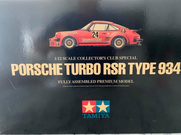 Tamiya Porsche Turbo RSR Type 934 -  1/12 eerst lezen, Hobby en Vrije tijd, Modelauto's | 1:18, Zo goed als nieuw, Auto, Overige merken