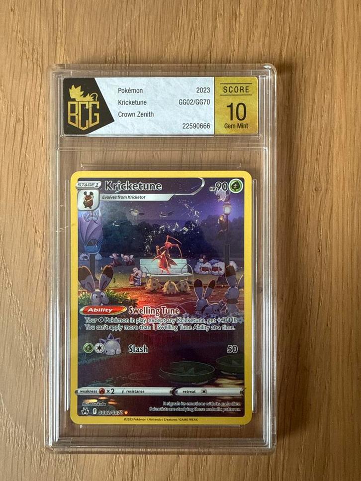Kricketune BCG 10 Slab - Pokemon Kaart, Hobby en Vrije tijd, Verzamelkaartspellen | Pokémon, Nieuw, Losse kaart, Ophalen of Verzenden