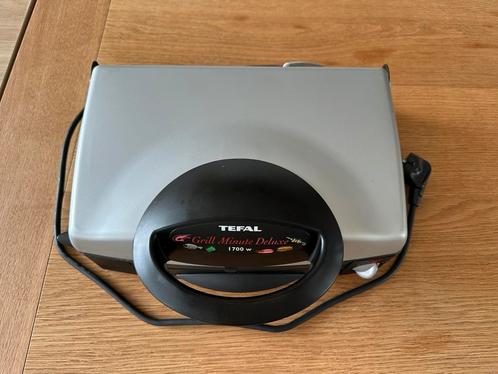 Fijne en goed werkende grill deluxe van Tefal, Witgoed en Apparatuur, Contactgrills, Gebruikt, Ophalen of Verzenden