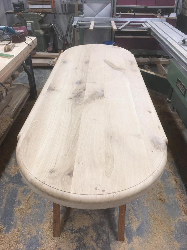 Eiken tafelblad, kloostertafel, Antiek en Kunst, Antiek | Meubels | Tafels, Ophalen