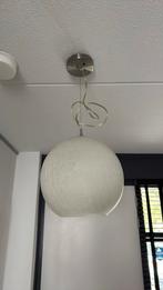 Craquele hanglamp glazen bol, Huis en Inrichting, Lampen | Hanglampen, Ophalen of Verzenden, Gebruikt, Glas, Minder dan 50 cm