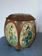 Antieke / vintage blikken snoeptrommel – Van Melle’s Toffees, Verzamelen, Blikken, Ophalen of Verzenden, Zo goed als nieuw, Overige