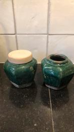 Oude vintage gemberpotten, 1 met deksel, Ophalen of Verzenden