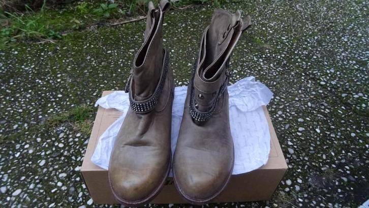 Laarsjes enkel 40 beige, Kleding | Dames, Schoenen, Zo goed als nieuw, Lage of Enkellaarzen, Beige, Ophalen of Verzenden
