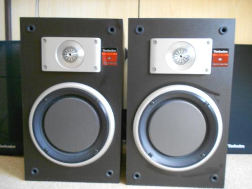 Nette Technics SB-X110 vintage Honeycomb luidsprekers, Audio, Tv en Foto, Luidsprekers, Gebruikt, Front, Rear of Stereo speakers