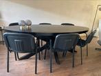 6 zwarte eettafelstoelen (Zen Lifestyle), Huis en Inrichting, Ophalen, Kunststof, Zwart, Zo goed als nieuw