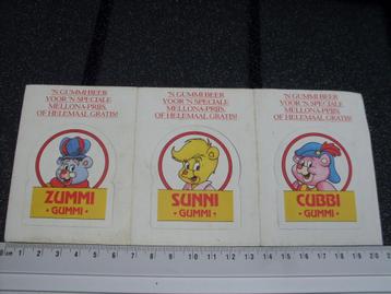 3x sticker gummi beren mellona fisher price walt disney beer beschikbaar voor biedingen