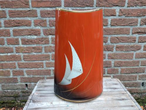 Bavaria vintage porseleinen vaas met maanvissen, Antiek en Kunst, Antiek | Porselein, Ophalen of Verzenden