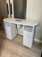 Nagel tafel wit Bodyline health & massage, Huis en Inrichting, Bureaus, Ophalen, Met wielen, Gebruikt, Bureau