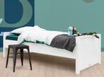 NIEUW Eenpersoons Bed Bopita incl. lattenbodem en evt matras, 100 cm, Eenpersoons, Wit, Nieuw