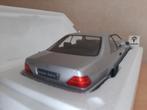 Mercedes Benz 600 SEC C140 Zilvermetallic KK-SCALE 1:18, Overige merken, Auto, Nieuw, Ophalen of Verzenden