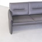 1x Leolux Boavista 3-Zits/192 cm Bank Donkergrijs - Leer, Huis en Inrichting, Banken | Bankstellen, Niet ingevuld, Gebruikt, 150 tot 200 cm