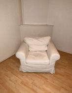 Witte ikea stoel, loungestoel, loungeseat, Huis en Inrichting, Fauteuils, 100 tot 125 cm, 75 tot 100 cm, Gebruikt, Stof