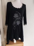 Zwarte tuniek -schuin aflopend Occo maat L, Zwart, Maat 42/44 (L), Ophalen of Verzenden, Onbekend