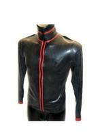 Mooie latex blouse met strepen, tm 2XL(op maat te maken), Kleding | Heren, Overhemden, Nieuw, Verzenden