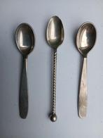 3 lepeltjes, 1 potosi silver met merktekens, samen of apart, Antiek en Kunst, Antiek | Bestek, Ophalen of Verzenden
