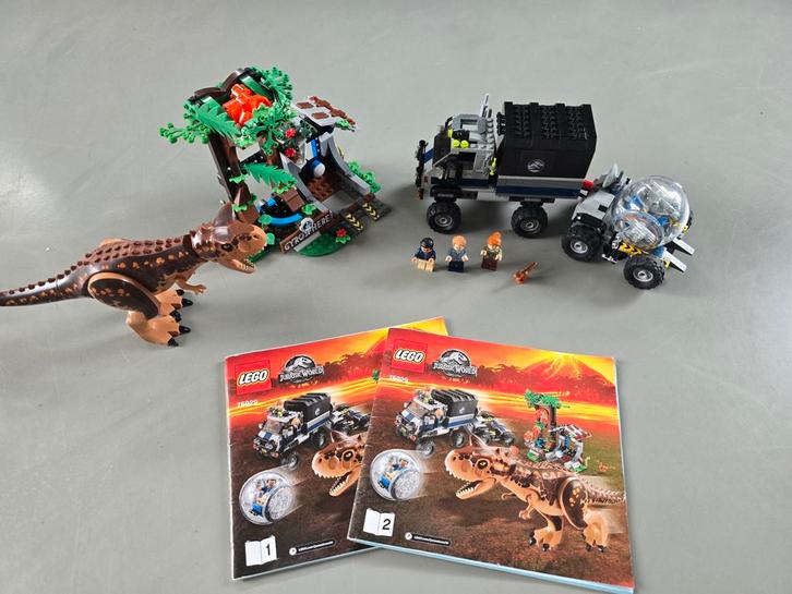 LEGO Jurassic World 75929 - Carnotaurus Gyrosphere, Kinderen en Baby's, Speelgoed | Duplo en Lego, Zo goed als nieuw, Lego, Complete set
