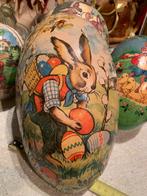 Antiek paasei met paashaas, Gebruikt, T, Ophalen of Verzenden, N