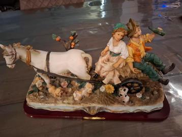 Vintage Beeld Boer en Boerin beschikbaar voor biedingen