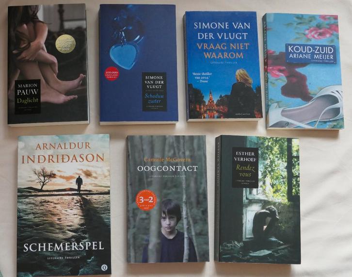 7 Literaire Thrillers, Boeken, Thrillers, Zo goed als nieuw, Wereld overig, Ophalen of Verzenden