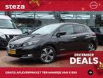 Nissan LEAF 150PK 2.ZERO EDITION 40kW / stoelverwarming / Na, Auto's, Nissan, Gebruikt, Zwart, Leder en Stof, Zwart