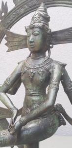 Antieke grote bronzen Shiva, Hindoeïstische Godheid. 58cm, Huis en Inrichting, Woonaccessoires | Boeddhabeelden, Ophalen of Verzenden
