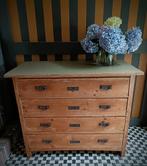 Antieke brocante ladenkast commode, Huis en Inrichting, Ophalen, 100 tot 150 cm, Zo goed als nieuw, Minder dan 100 cm
