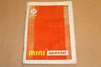 Mini Special - Instructieboekje - 1977, Auto diversen, Handleidingen en Instructieboekjes, Ophalen of Verzenden