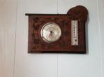 Barometer met temperatuur in uitgesneden hout, Ophalen, Zo goed als nieuw