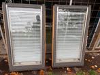 2 Velux dakramen 75x130 met zonwering, Doe-het-zelf en Verbouw, Glas en Ramen, Ophalen, Gebruikt, Minder dan 80 cm, 120 tot 160 cm
