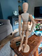 Tekenpop stevig hout 32cm, Hobby en Vrije tijd, Ophalen of Verzenden, Zo goed als nieuw