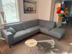 Hoekbank grijs/groen met Chaise Longue 4+ persoons, Ophalen, 250 tot 300 cm, Hoekbank, 75 tot 100 cm