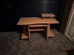 Computerbureau met uitschuifbaar toetsenbordblad, Huis en Inrichting, Ophalen, Kunststof, Gebruikt, 70 tot 120 cm