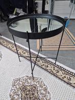 Bijzettafel met spiegel, 45 tot 60 cm, Minder dan 55 cm, Rond, Ophalen of Verzenden