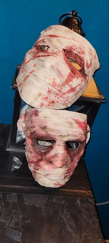 2 Mummie Maskers - Halloween beschikbaar voor biedingen