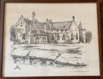 Kasteel Radboud Grafure - Medemblik 1977 (42/200), Antiek en Kunst, Kunst | Etsen en Gravures, Ophalen of Verzenden
