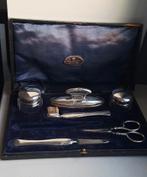 Antieke Zilveren Toiletset Scheffield, Ophalen of Verzenden