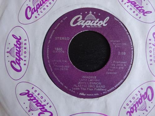 John Lennon --- Imagine // It, so hard (Capitol   1840), Cd's en Dvd's, Vinyl Singles, Pop, Ophalen of Verzenden