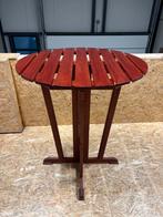 Statafel / Hangtafel - Rond 95cm, Hoog 114cm, Tuin en Terras, Tuintafels, Ophalen of Verzenden, Gebruikt, Rond, Hout
