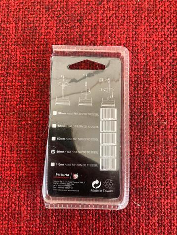 Vittoria Ventielverlengers 80mm - Rood Aluminium beschikbaar voor biedingen