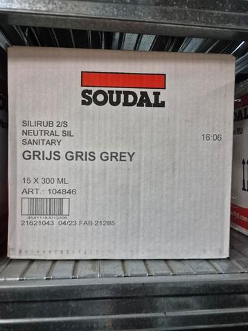 Soudal Silirub 2S siliconen kit grijs beschikbaar voor biedingen